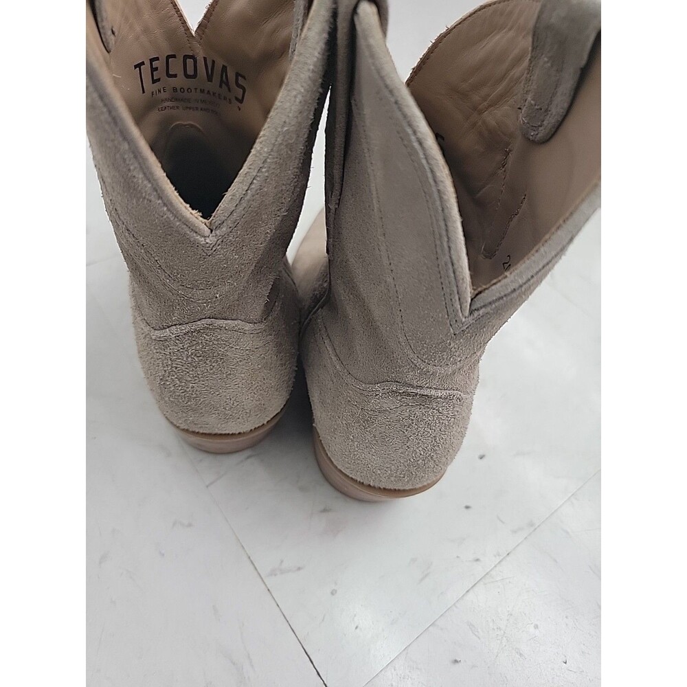 Tecovas The Lucy Women's Western Boots Size 8B Gray Suede - Picture 3 of 7
